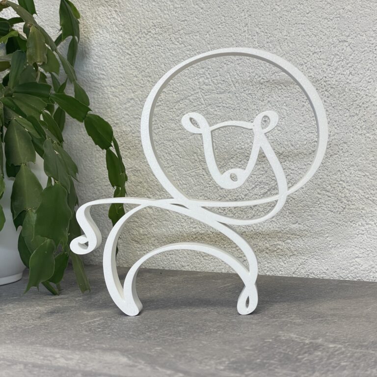 One Line Art Sternzeichen "Löwe"