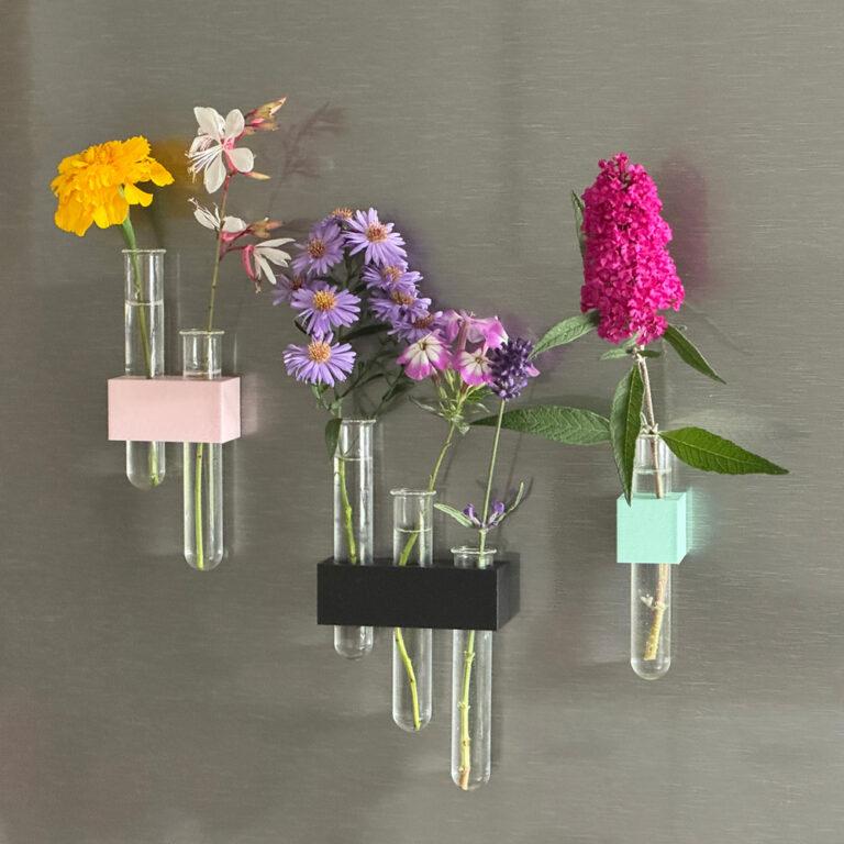 Kühlschrank Magnet "Reagenzglas Blumenvase"