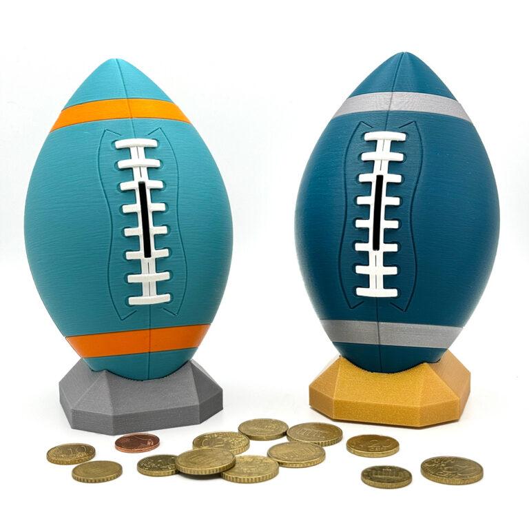 Football Spardose in verschiedenen Farben