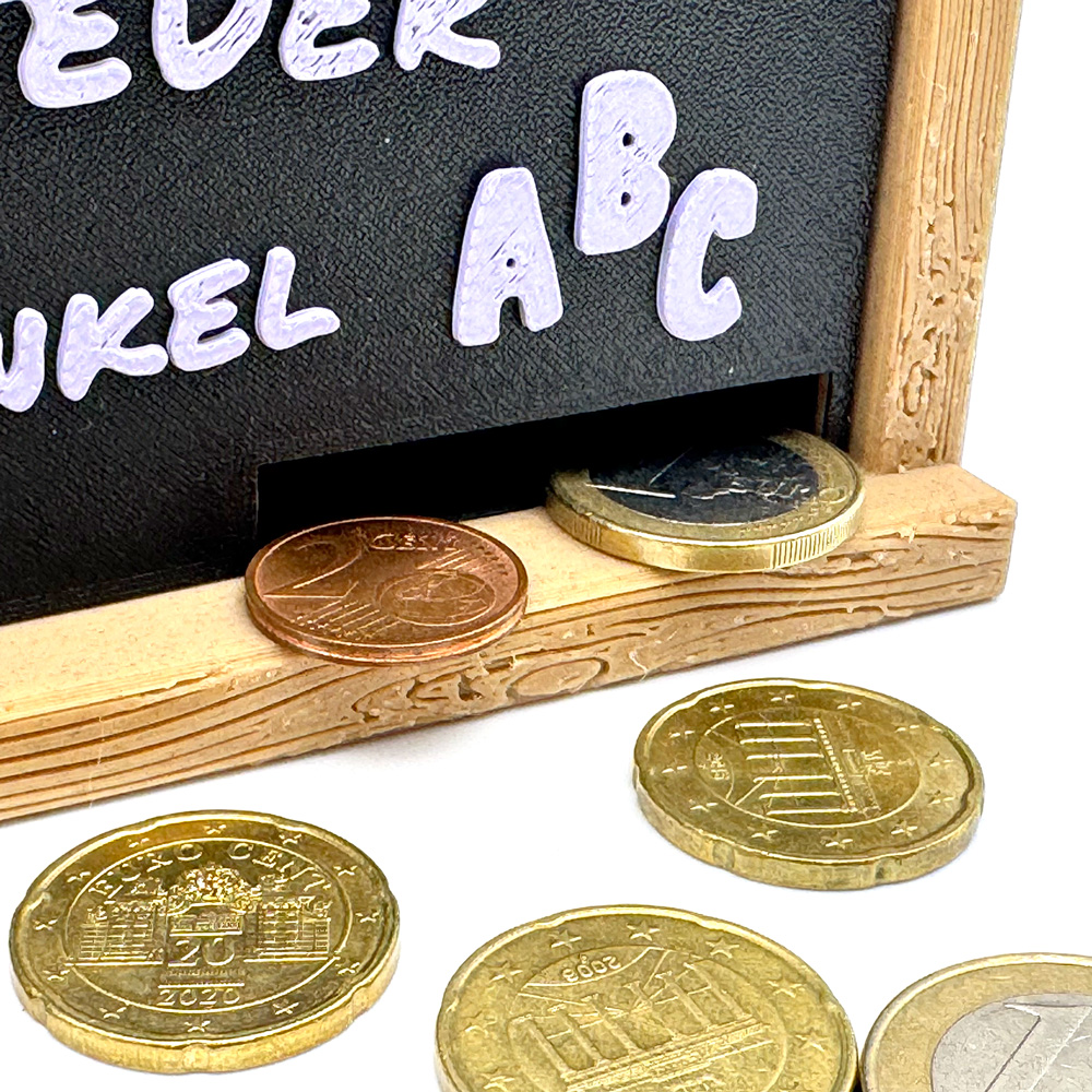 Kreidetafel Spardose - Text & Farbe personalisierbar – Bild 12
