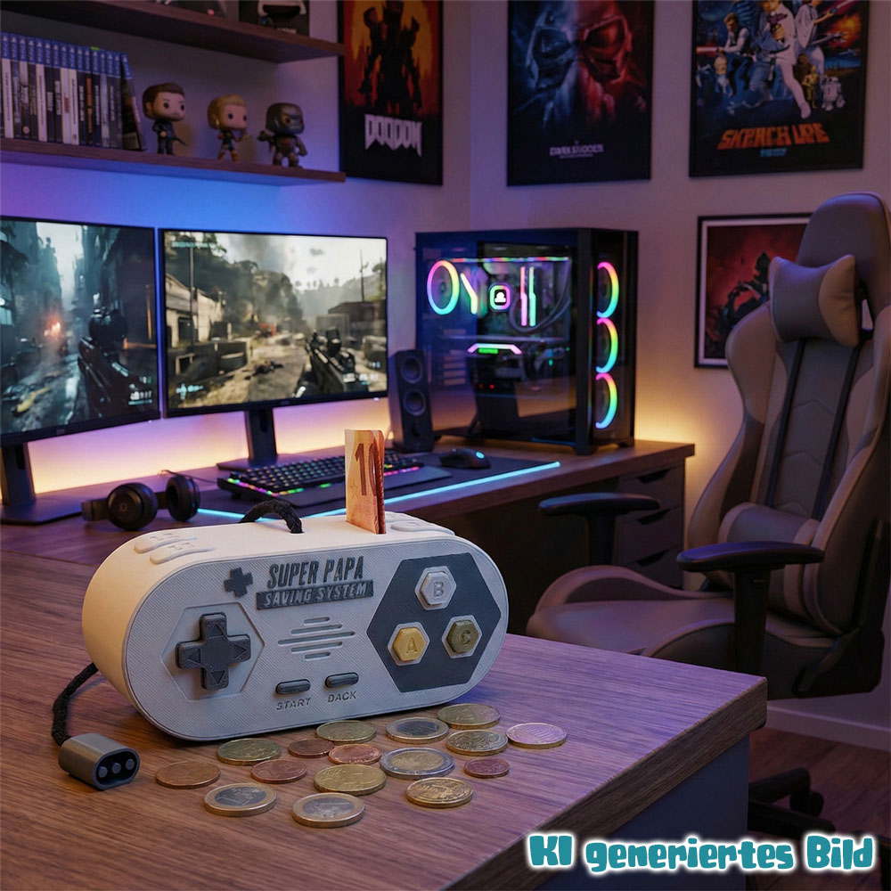 Gaming-Controller Spardose – personalisierbar