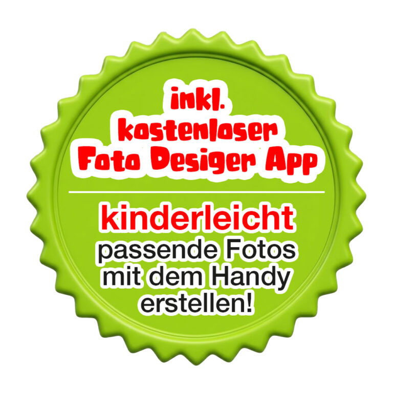 25er Kindergarten-Set 3D-Foto-Klettie mini - für ergobag Schulranzen v2